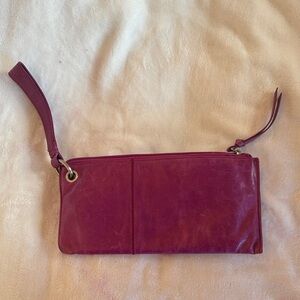 HONO Purple Leather Clutch